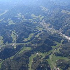 Flugwegposition um 15:28:01: Aufgenommen in der Nähe von St. Sebastian, Österreich in 2111 Meter